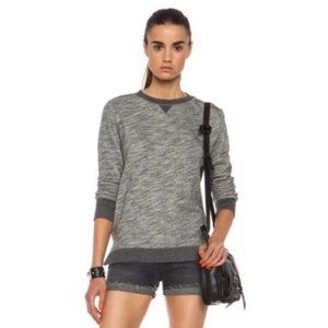 rag & bone Georgia Crew Neck Sweatshirt Grey